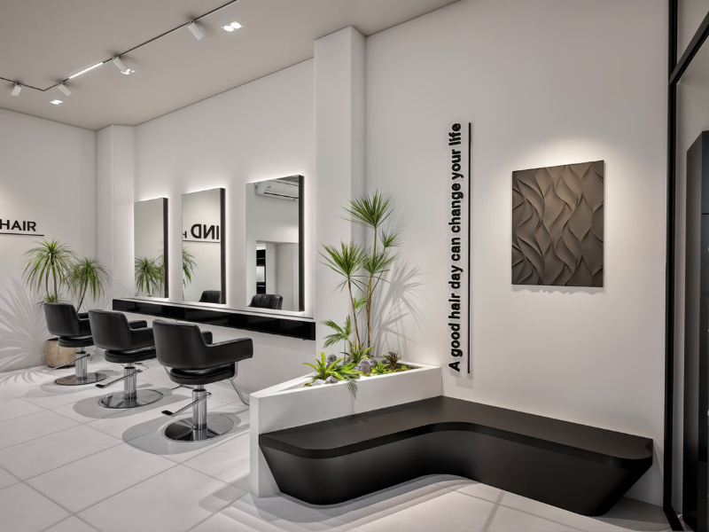 Dự án Thiết Kế & Thi Công Salon Tóc Wind Hair