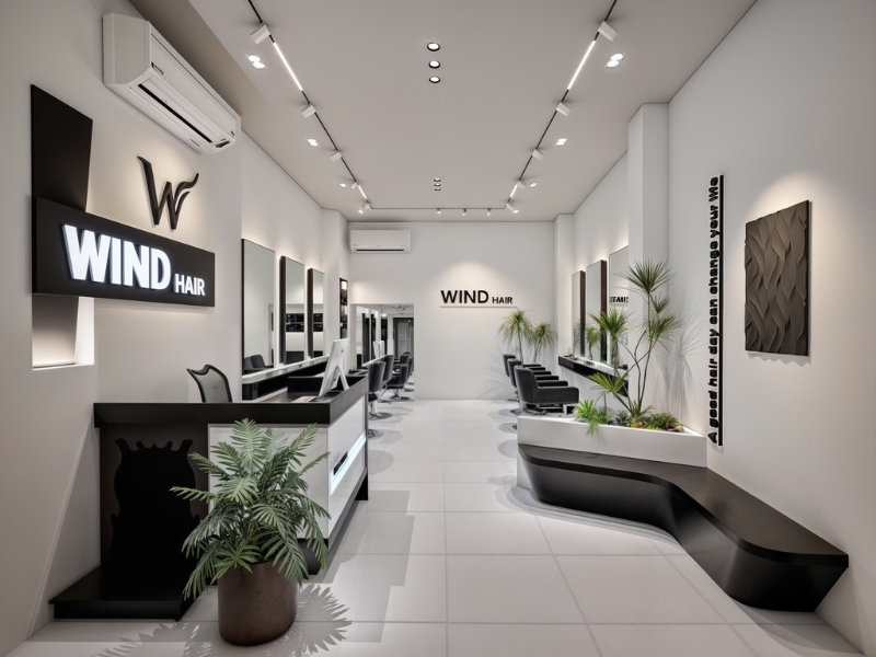 Dự án Thiết Kế & Thi Công Salon Tóc Wind Hair