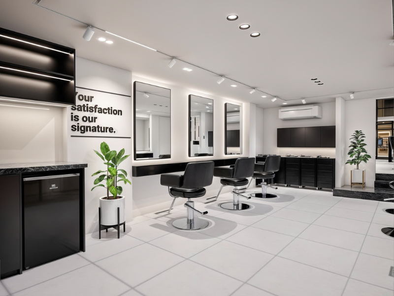 Dự án Thiết Kế & Thi Công Salon Tóc Wind Hair