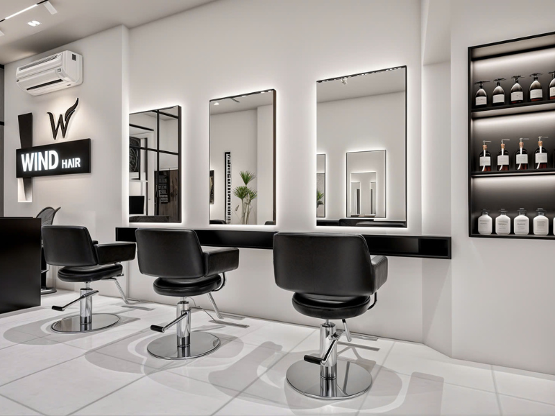 Dự án Thiết Kế & Thi Công Salon Tóc Wind Hair