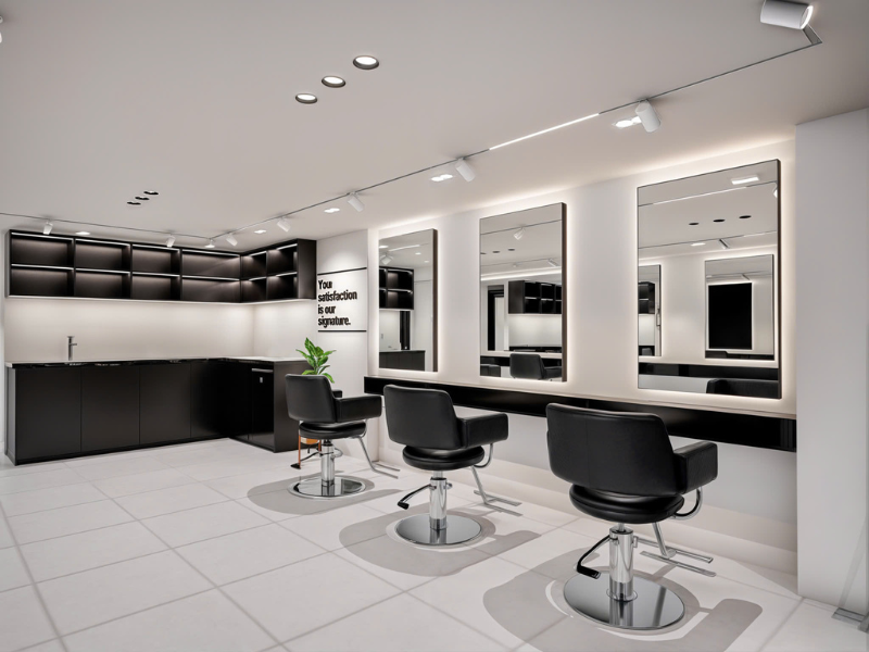 Dự án Thiết Kế & Thi Công Salon Tóc Wind Hair